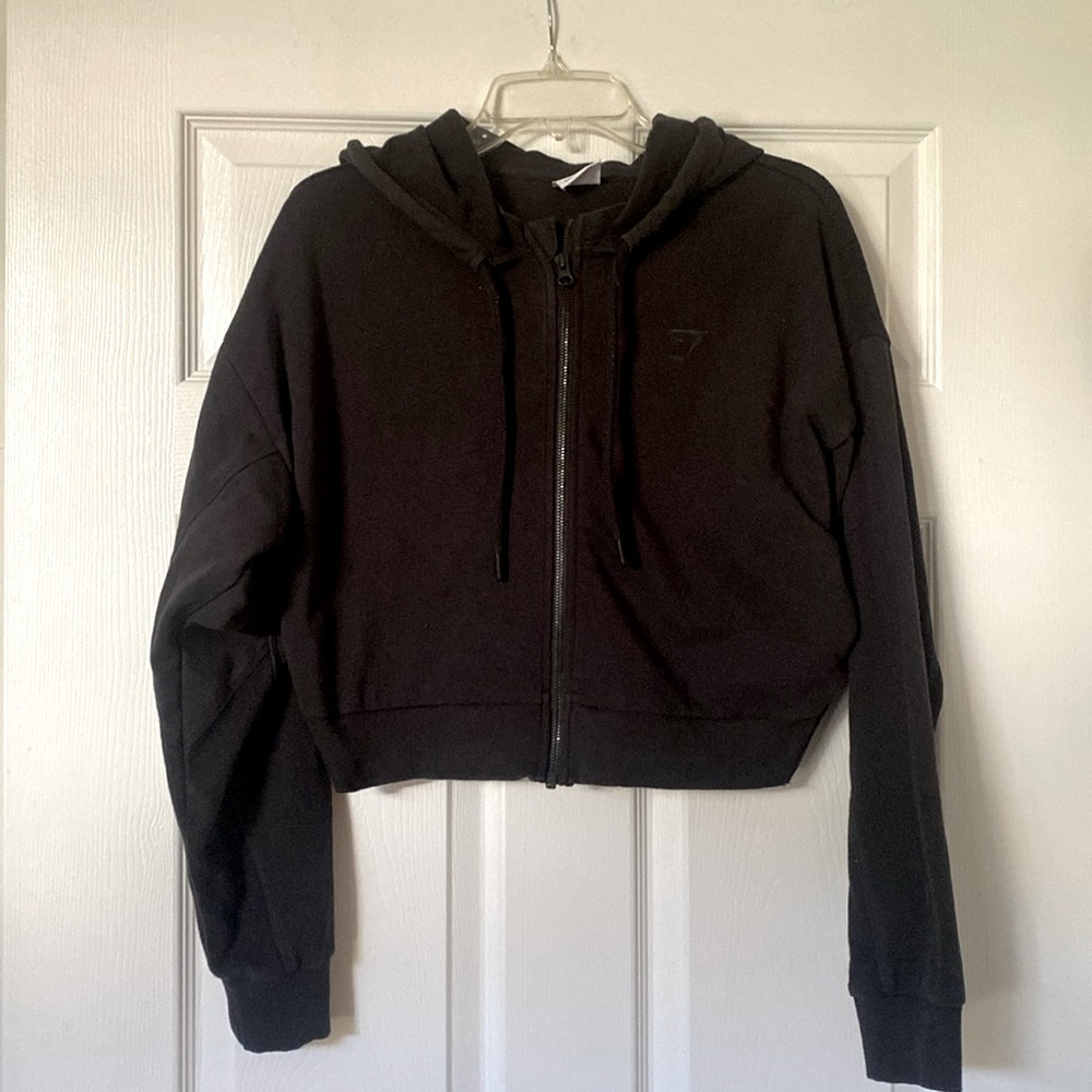 Gymshark Cropped Zip Up Hoodie